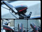 Rechargeable Bike Horn and Light 140 Db with Super Bright 250 Lumen