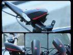 Rechargeable Bike Horn and Light 140 Db with Super Bright 250 Lumen