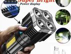 Rechargeable Flashlight 4-Core L-S03 Super Bright