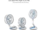 Rechargeable folding fan with LED light