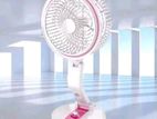 Rechargeable folding fan with LED light