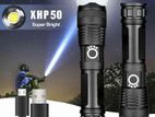Rechargeable Waterproof Zoom LED flashlight USB Torch light (XHP-50)