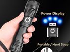 Rechargeable Zoom LED Flashlight With 5500mah Power Bank