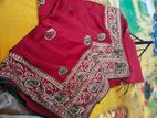 red colour er silk sharee bikri kora hobe 2 time used