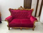 Red Traditional Double sofa 1 piece