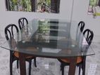 Regal glass dining table