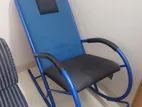 Regal Rocking Chair Metal Body Blue Colour