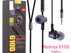 Remax 610D New Earphone