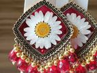 Resin hand made earring