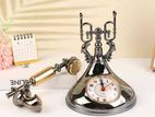 Retro Telephone Model Alarm Clock Creative Timekeep