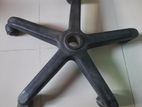 Revolving chair plastic base with wheel