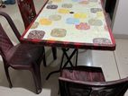 RFL Folding Table (1 nos) & Chairs (3