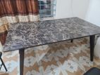 RFL Regal 6 seater wood dining table marble top