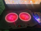 RGB Black Laptop Gaming Cooling Pad