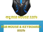 RGB Mouse & Keyboard||NEW||Inbox me
