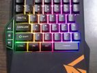 RGB one handed gaming keyboard