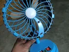 রিচার্জেবল মিনি ফ্যান + লাইট