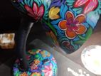 rickshaw painted bedside table lamp