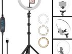 Ring light with stand 10" fxd