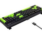 রমজান অফারঃ-Havit KB893L RGB Wired Black & Green Mechanical Keyboard