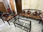 Rod iron sofa and tea table (3+1+1)