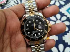 Rolex Gmt Master 2 Silver Golden Jubile Belt Boxed