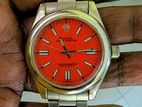 ROLEX Watch Beautiful Red ডায়াল Display