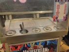 Rolling ice cream machine food curt