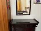 Rosewood Drawer with Framed Mirror