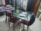 Rot iron table with 4 chair