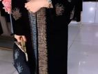 Royal Designed Party Stone Burkha with Pu Leather Bag 🖤 | Dubai Cherry