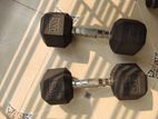 Rubber hex Dumbbells