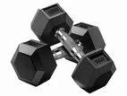 Rubber protector hacks dumbbell
