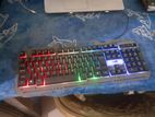 Rugged durable metal armoured gaming keyboard with back-light led system