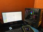 Ryzen 5 5600g Full Setup Atx Motherboard with 8gb Ram 21' Monitor