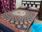 Sami-bed, 2 Patr Almira, & 4 Seater Dining Table