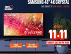 Samsung 43” Crystal 4K UHD Smart TV