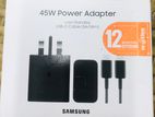 Samsung 45 Watt Adaptar (fast Charging Capable)