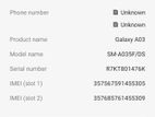 Samsung Galaxy A03S valo (Used)
