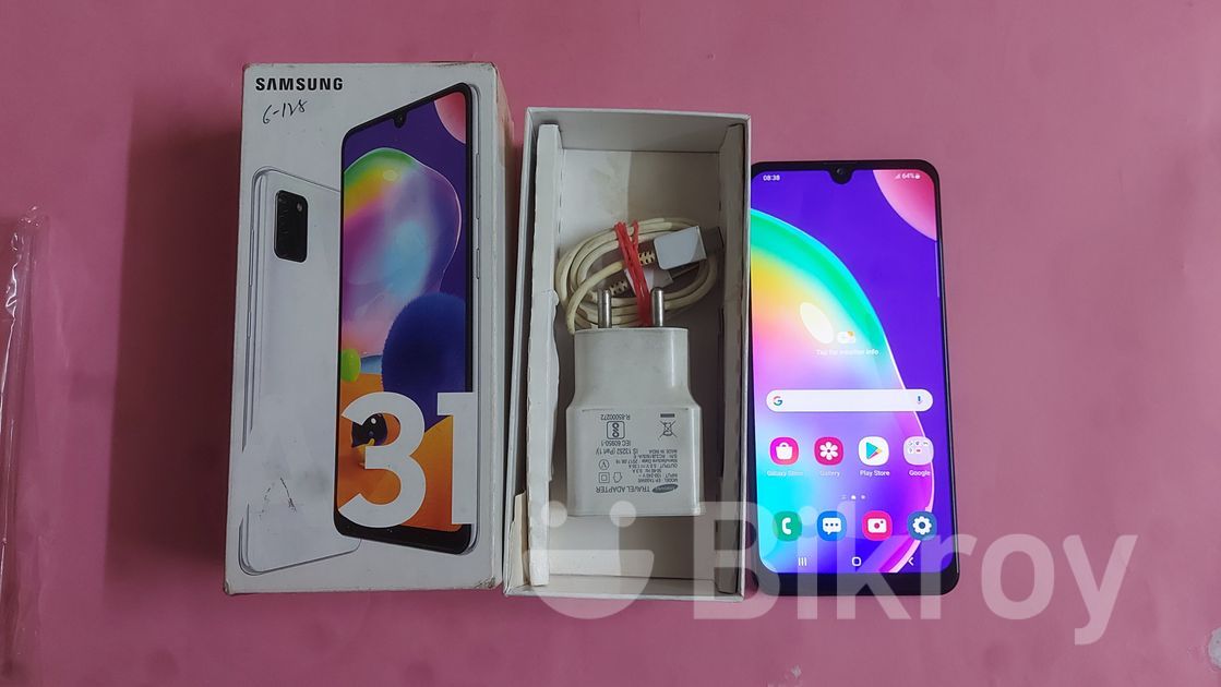 Samsung Galaxy A31 6 128.full Box (used) For Sale In Paltan 