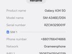 Samsung Galaxy A34 5G (Used)