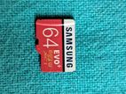 Samsung SD card 64 gb 8 month used