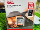 Sandisk 64gb 120 mbs memory card