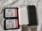 SanDisk Ultra 64GB,32GB and 2 Card Reader