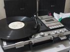 Sanyo G-2612H Briefcase Record Player, Cassette Player and Radio Combo