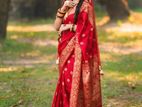 Silk Skin Print Sharee with Blouse Piece