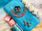 Saree and jewellery set