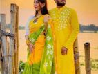 Saree & Panjabi Couple Set