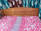 সেগুন কাঠের ৪ ফিটের একটা খাট সম্পূর্ণ