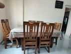 সেগুন কাঠের ডাইনিং টেবিল